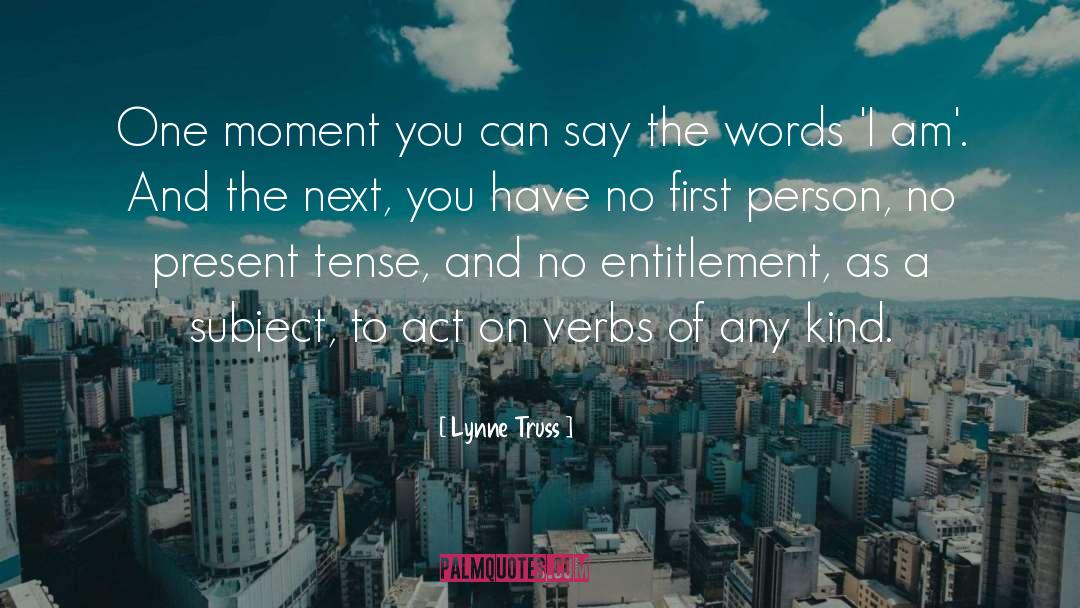 Verbs quotes by Lynne Truss