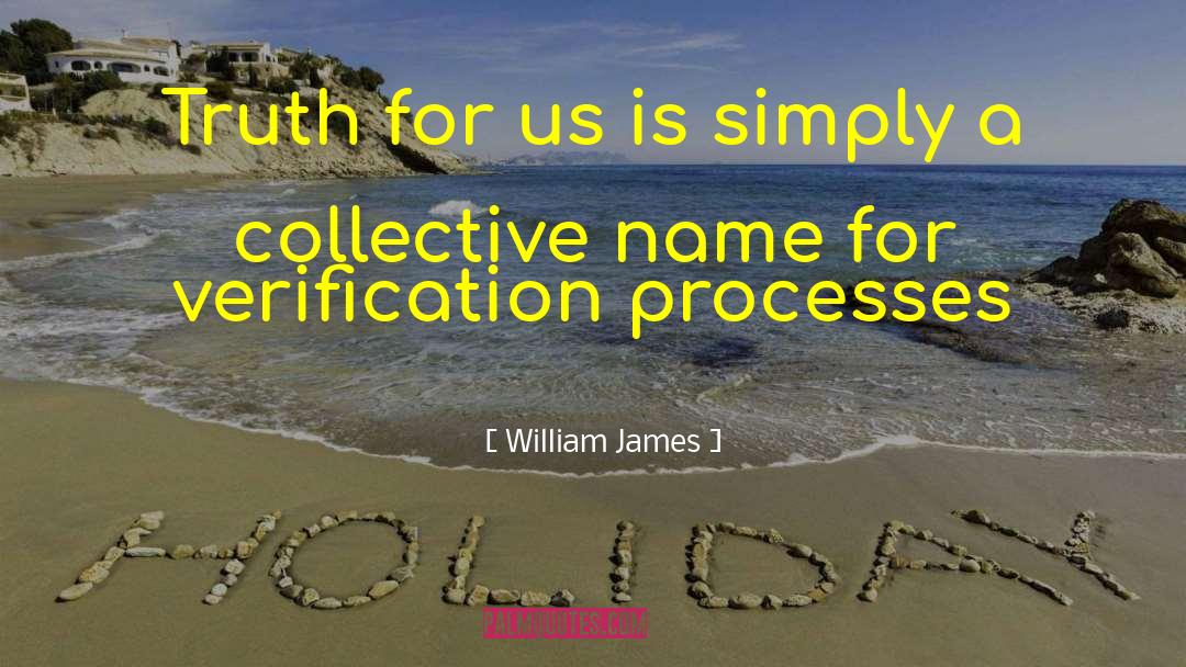 Verification Of quotes by William James