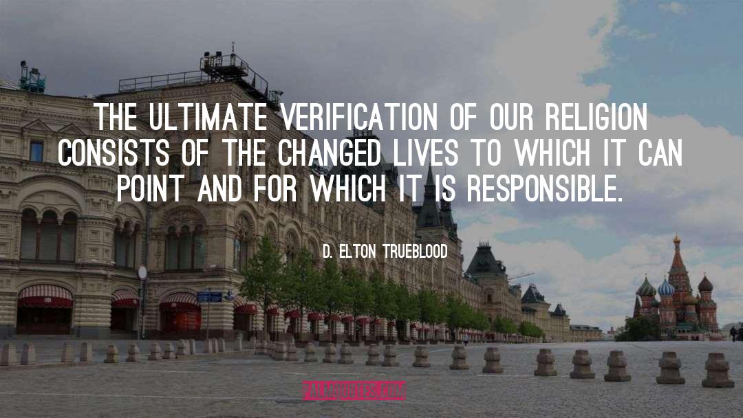 Verification quotes by D. Elton Trueblood