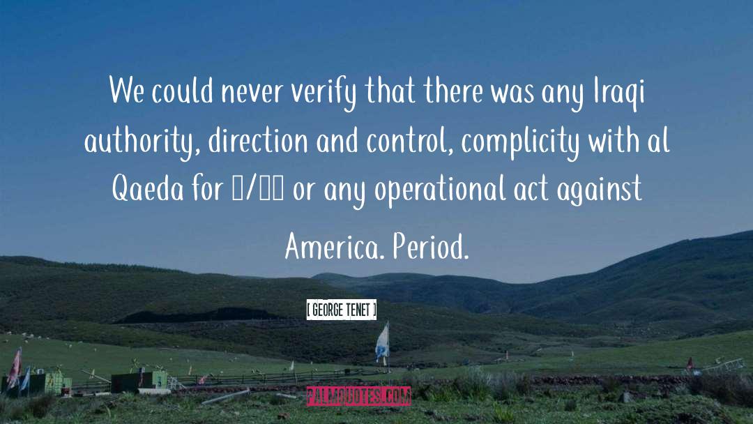 Verify quotes by George Tenet