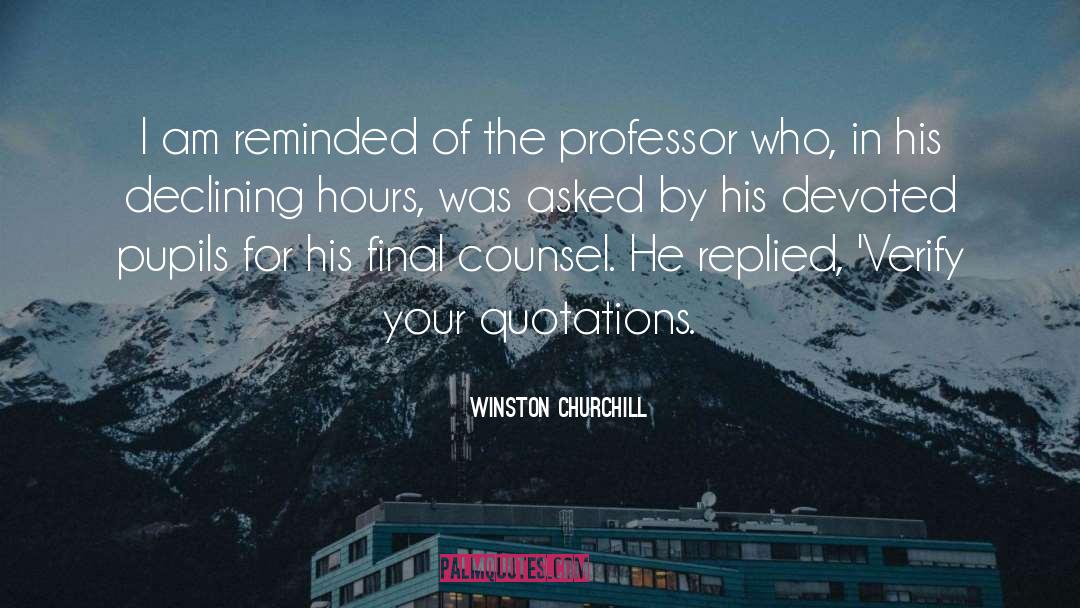 Verify quotes by Winston Churchill