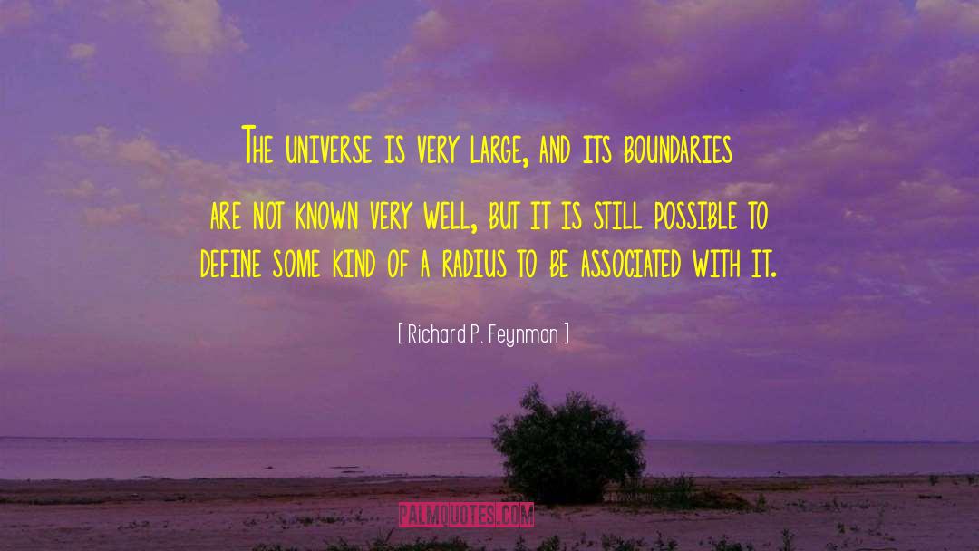 Very Large quotes by Richard P. Feynman