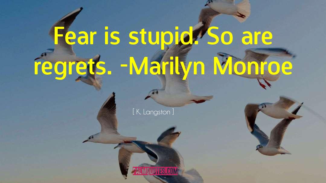 Very Stupid quotes by K. Langston