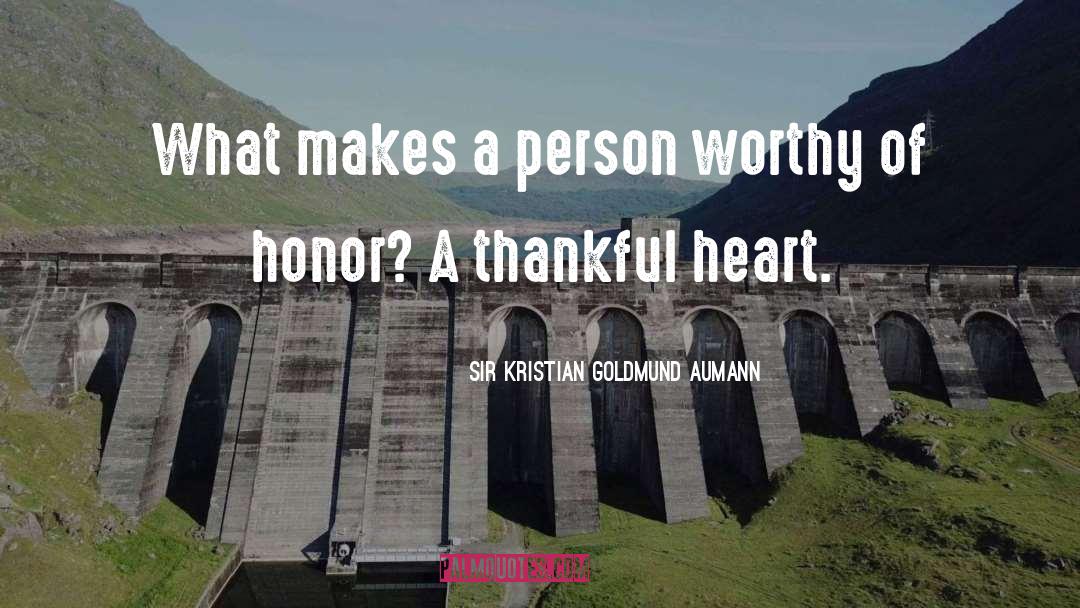 Very Thankful quotes by Sir Kristian Goldmund Aumann