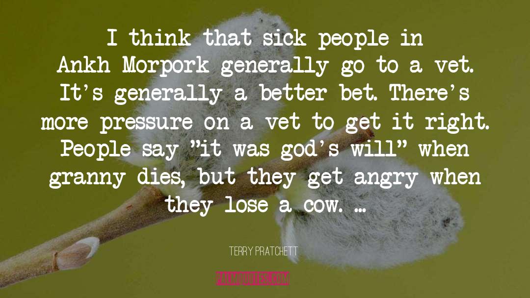 Vet quotes by Terry Pratchett