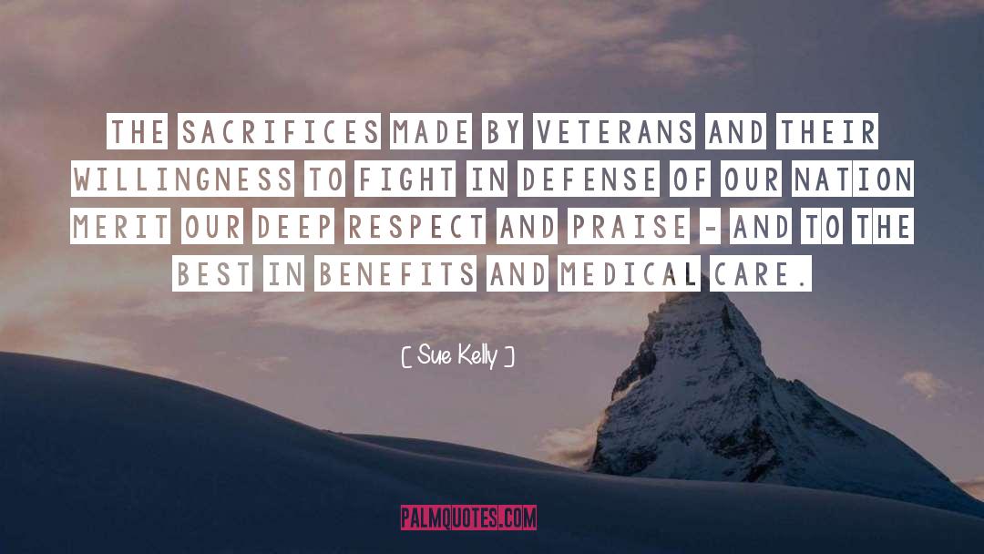 Veterans quotes by Sue Kelly