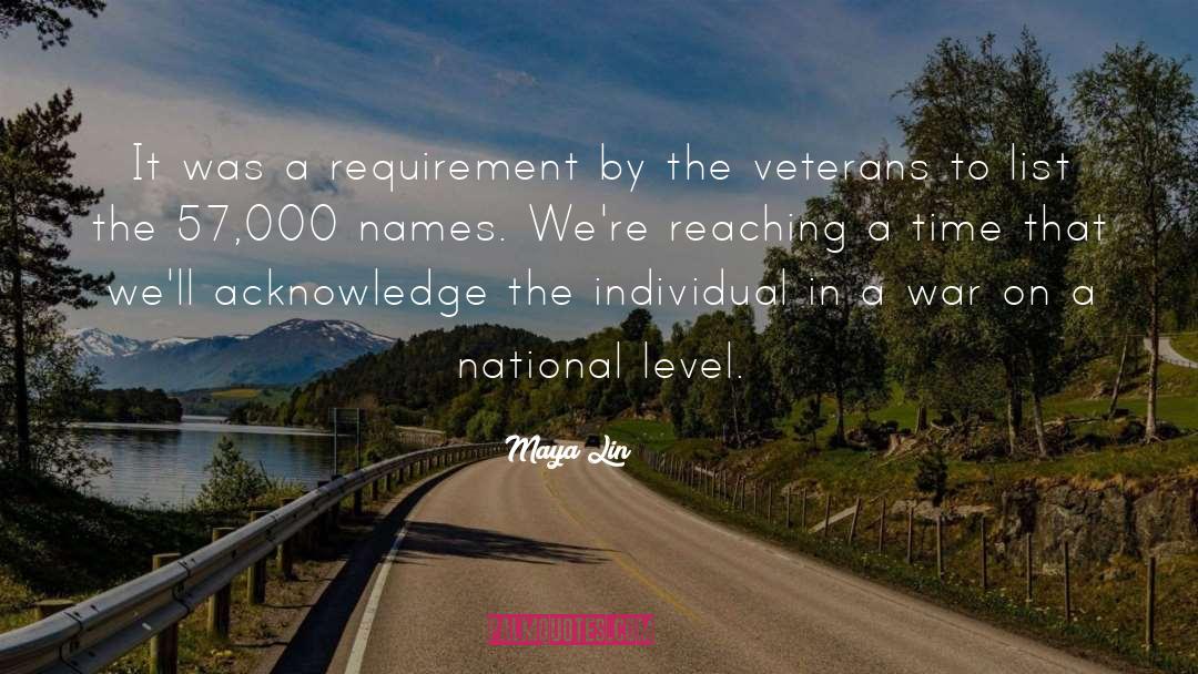 Veterans quotes by Maya Lin