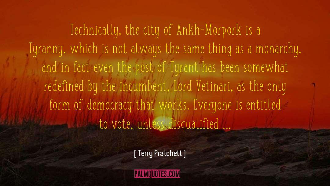 Vetinari quotes by Terry Pratchett