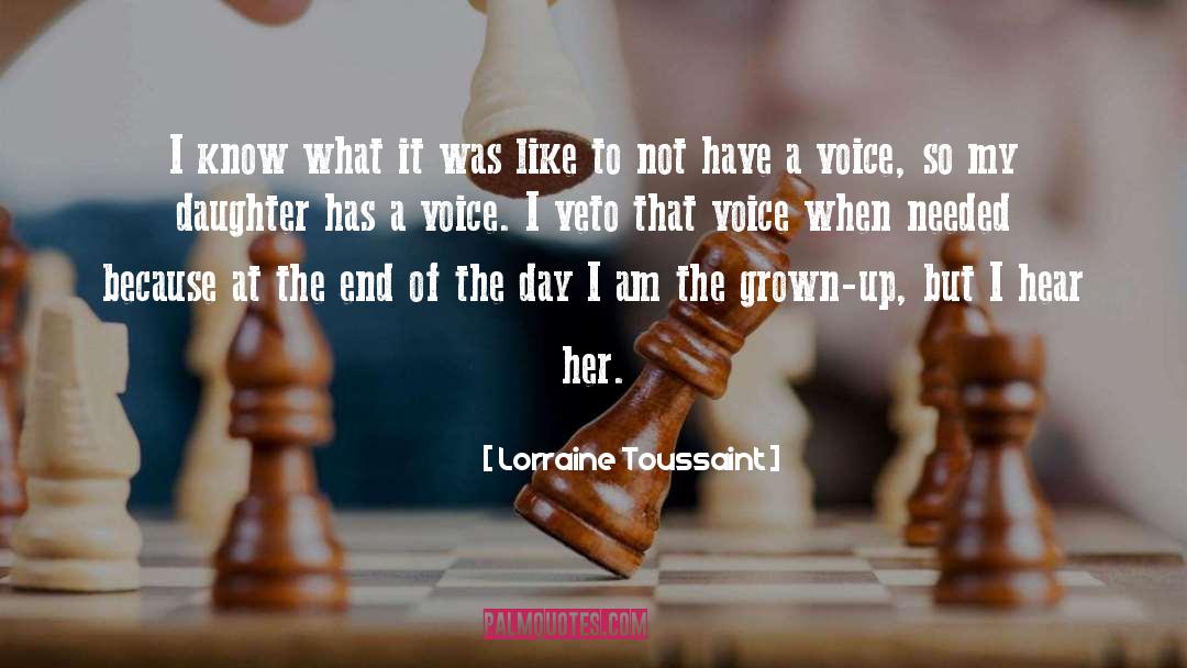 Veto quotes by Lorraine Toussaint