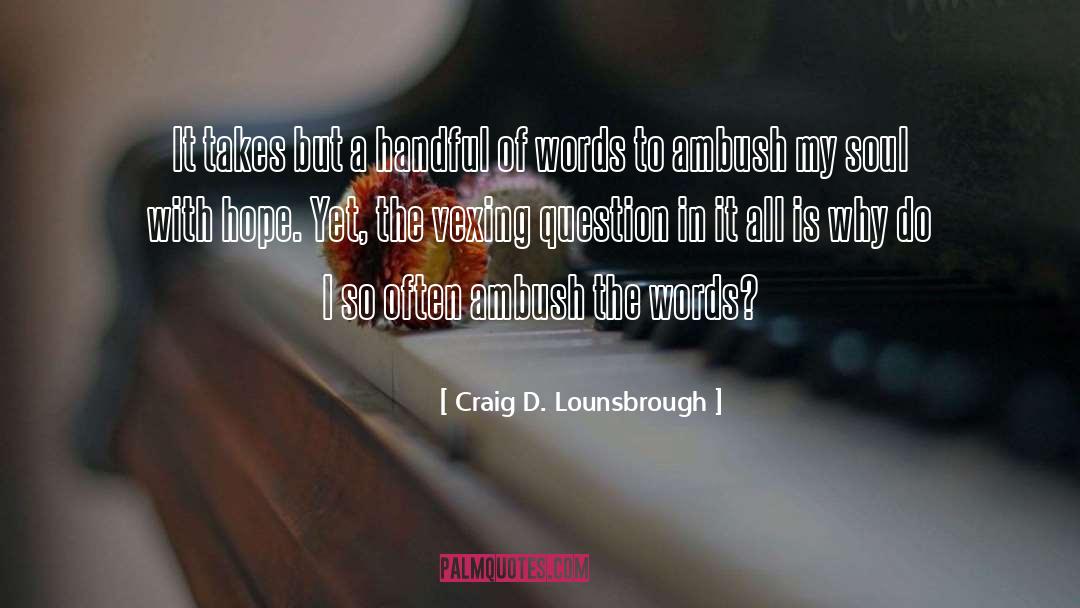 Vexing quotes by Craig D. Lounsbrough