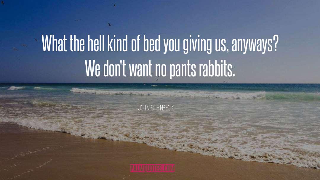 Vgel Rabbits quotes by John Steinbeck