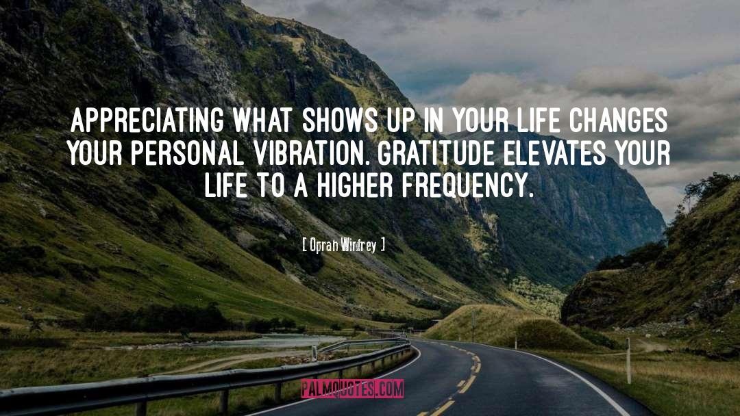 Vibrations quotes by Oprah Winfrey