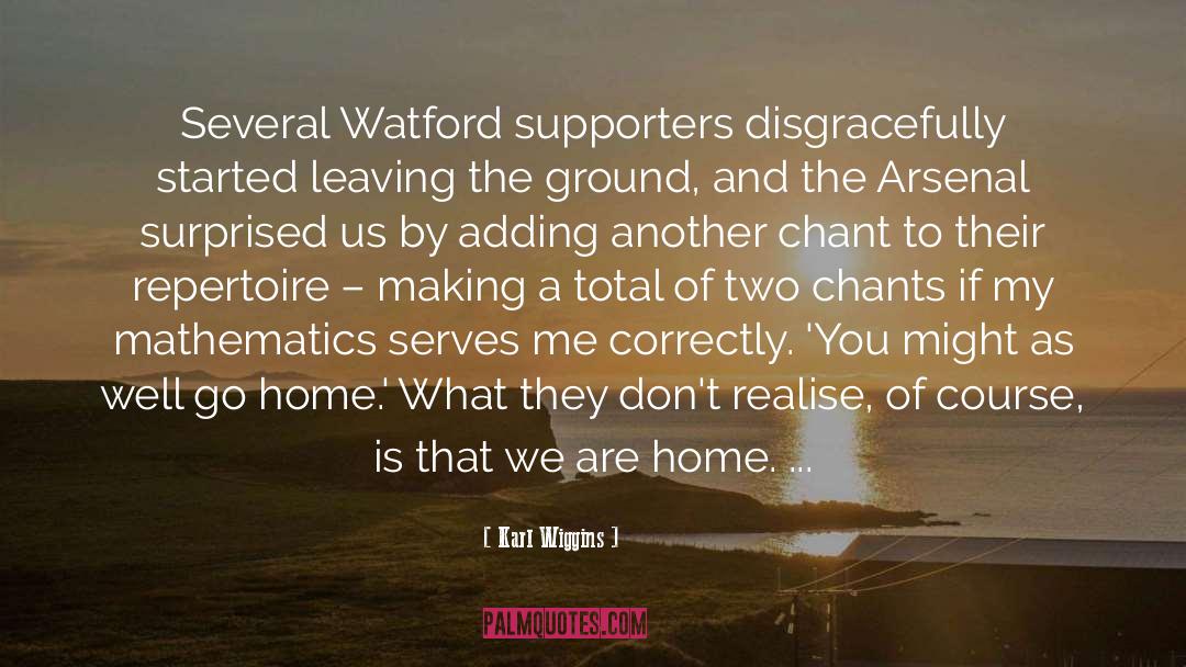 Vicarage Road quotes by Karl Wiggins
