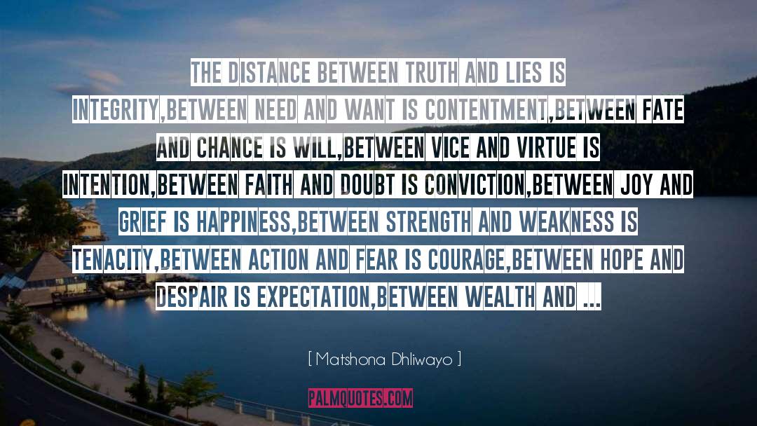 Vice And Virtue quotes by Matshona Dhliwayo