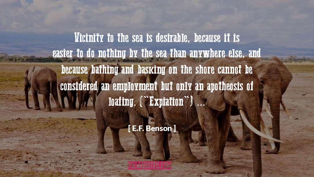 Vicinity quotes by E.F. Benson