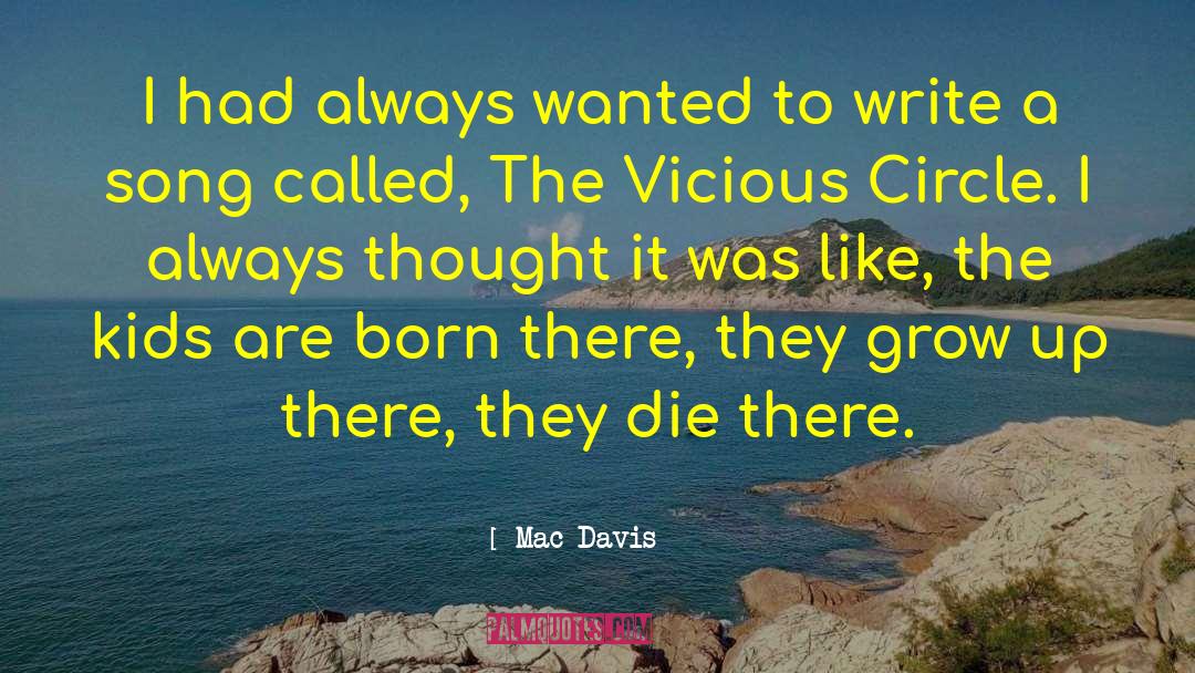 Vicious Circle quotes by Mac Davis