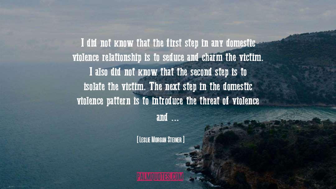 Victim Blaming quotes by Leslie Morgan Steiner