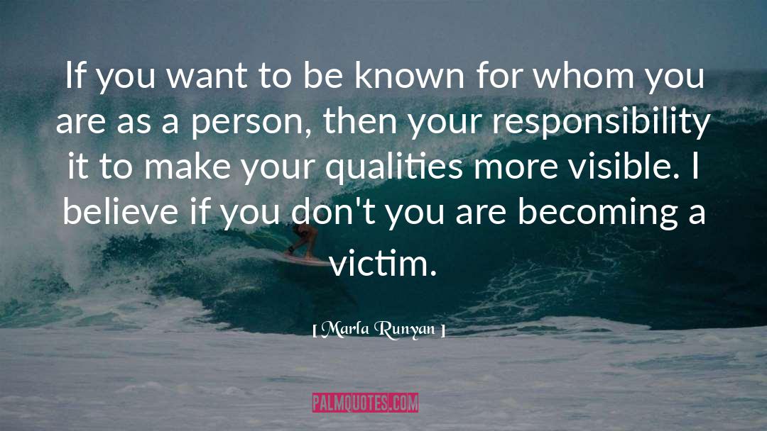 Victim Blaming quotes by Marla Runyan