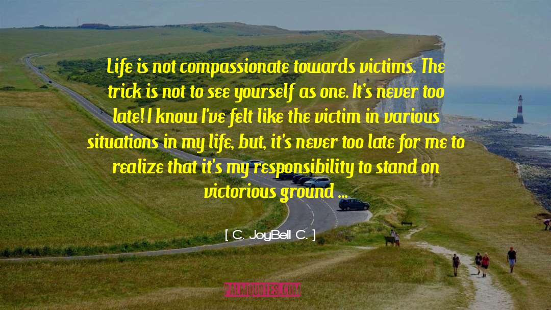 Victim Mentality quotes by C. JoyBell C.
