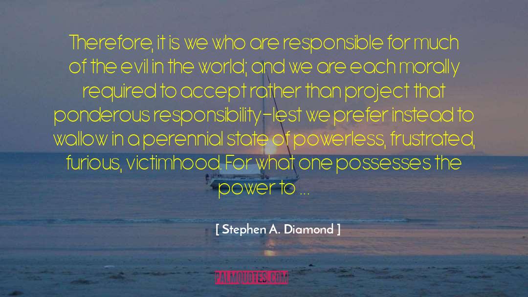Victimhood quotes by Stephen A. Diamond
