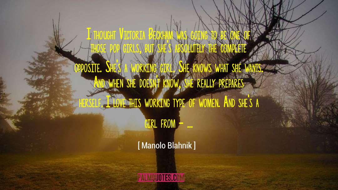 Victoria Beckham quotes by Manolo Blahnik