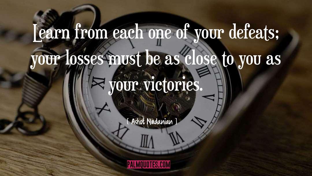 Victories quotes by Ashot Nadanian