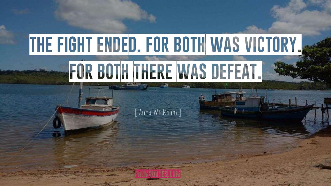 Victory Defeat quotes by Anna Wickham