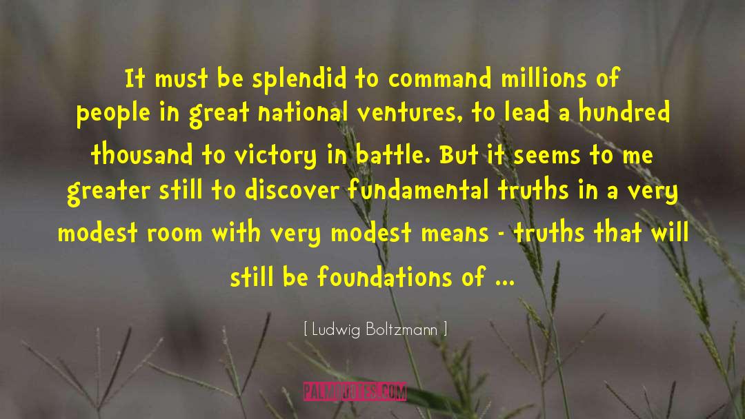 Victory In Battle quotes by Ludwig Boltzmann