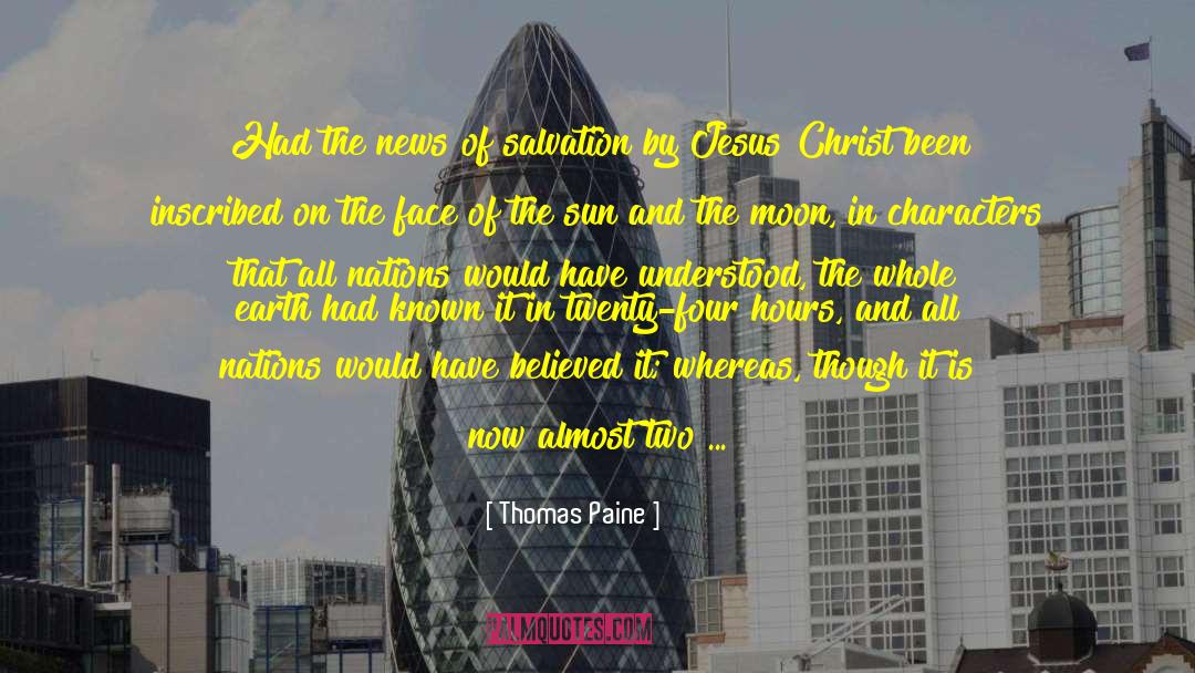 Victory In Christ quotes by Thomas Paine