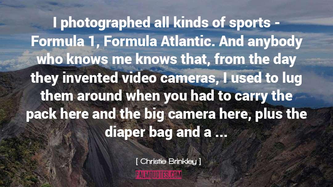 Video Cameras quotes by Christie Brinkley