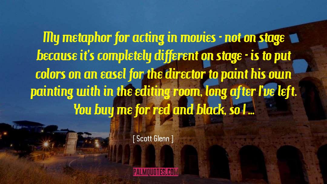 Video Editing quotes by Scott Glenn