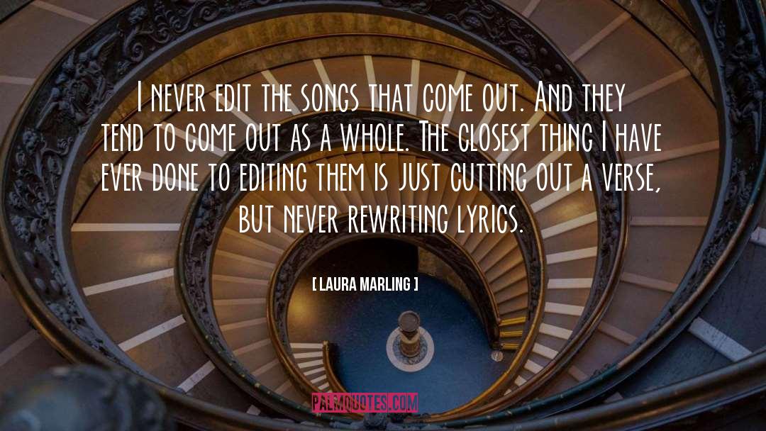 Video Editing quotes by Laura Marling