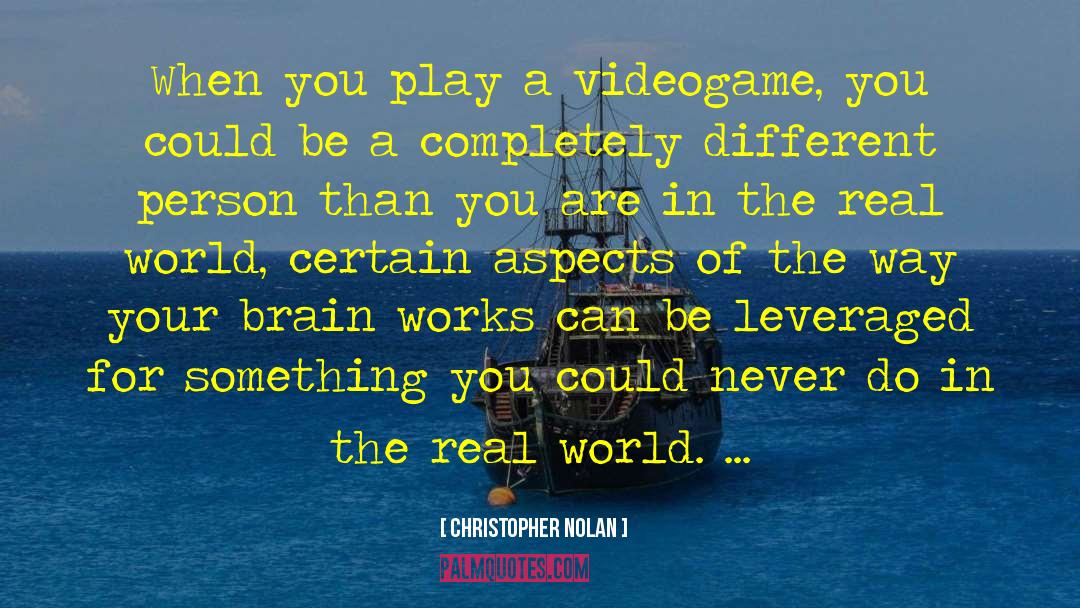 Videogame quotes by Christopher Nolan