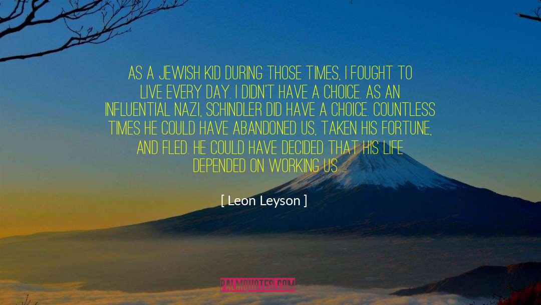 Vierhaus Nazi quotes by Leon Leyson