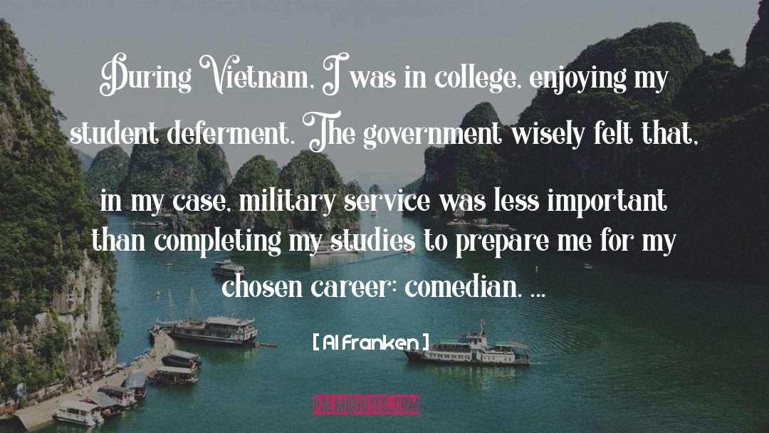 Vietnam quotes by Al Franken