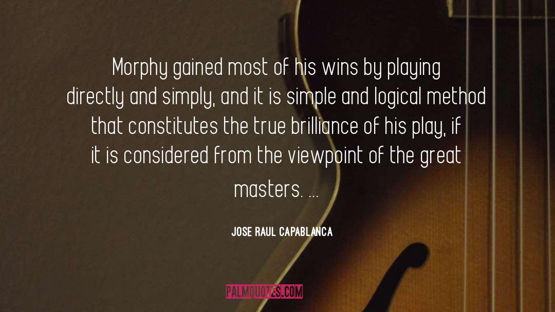 Viewpoint quotes by Jose Raul Capablanca