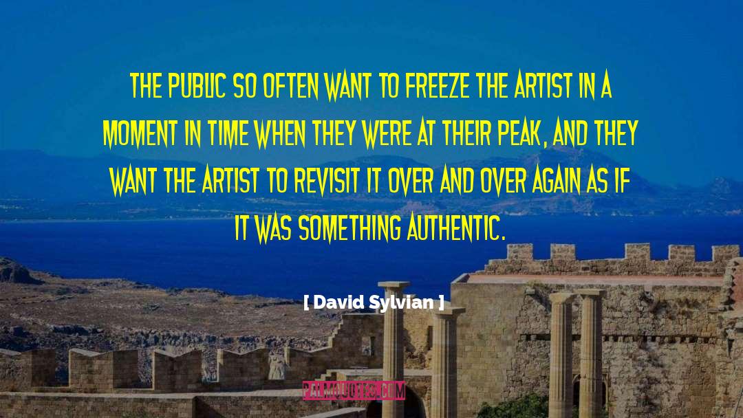 Villain Authentic Artist quotes by David Sylvian