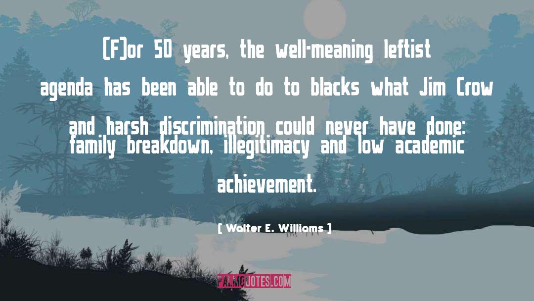 Villainous Breakdown quotes by Walter E. Williams