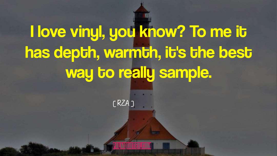 Vinyl quotes by RZA