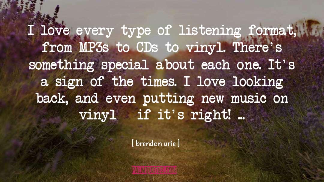 Vinyl quotes by Brendon Urie