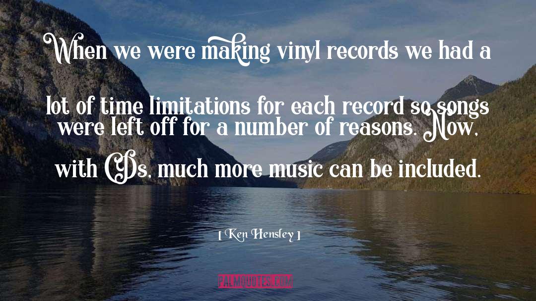 Vinyl Records quotes by Ken Hensley