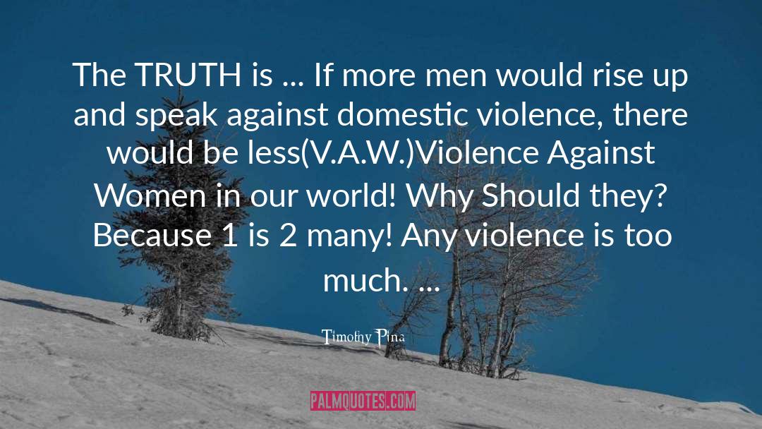 Violence Against Women quotes by Timothy Pina