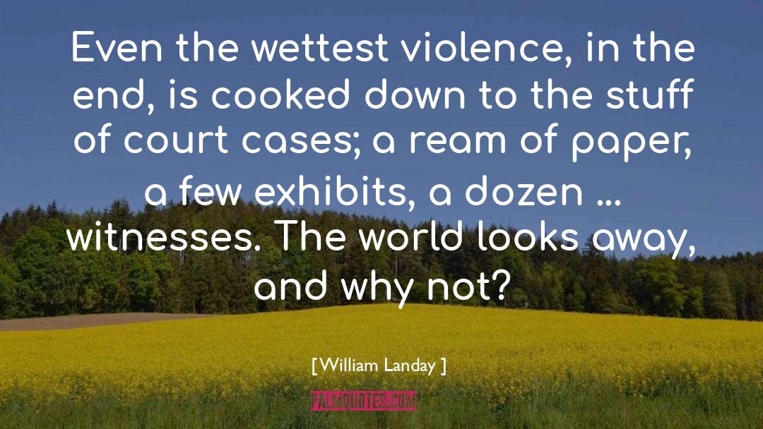 Violence In The World quotes by William Landay