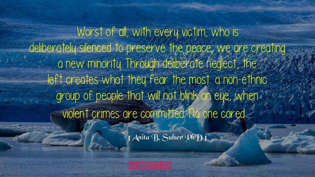 Violent Crimes quotes by Anita B. Sulser PhD