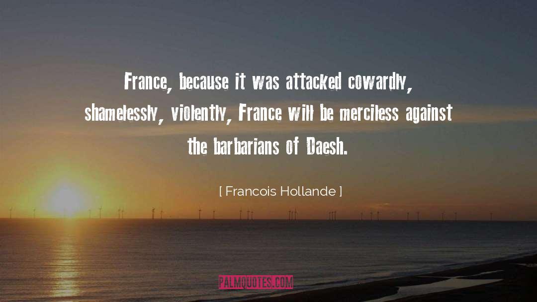 Violently quotes by Francois Hollande
