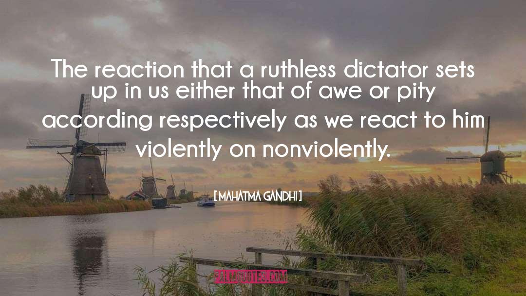 Violently quotes by Mahatma Gandhi