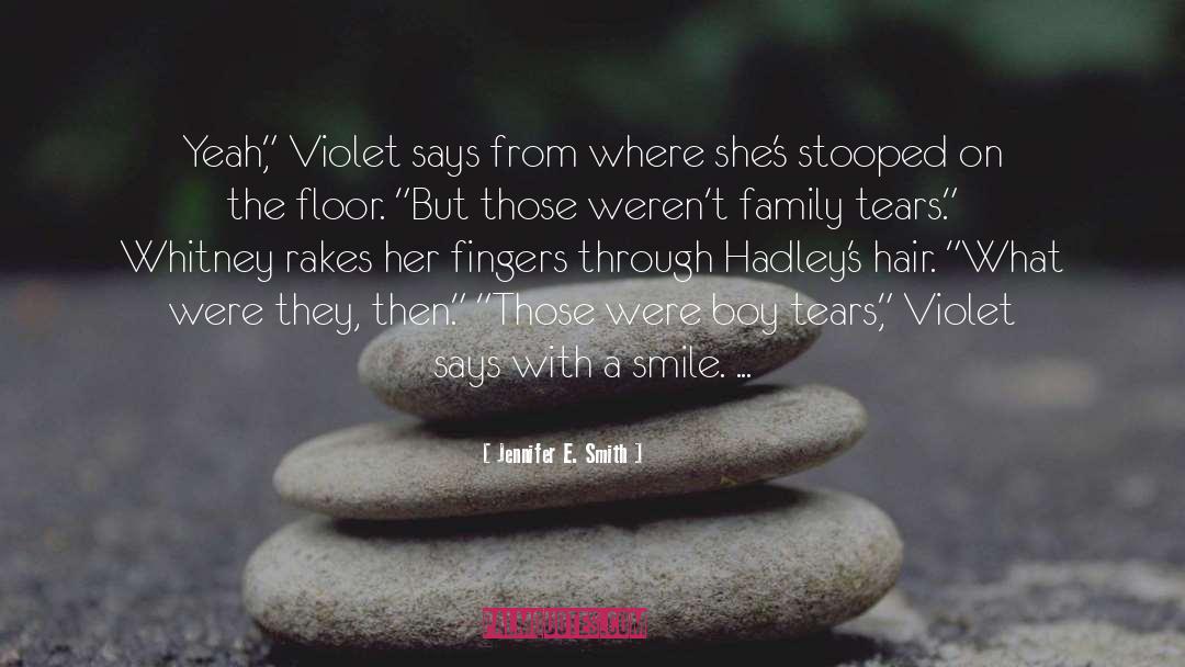 Violet Delights quotes by Jennifer E. Smith