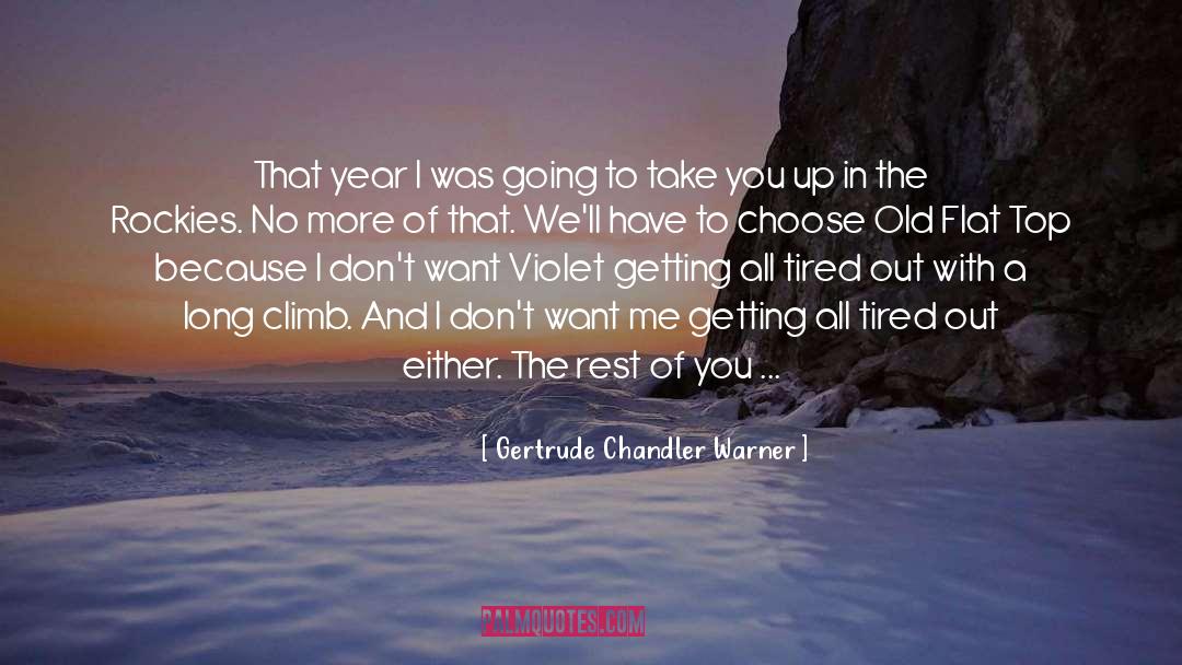Violet quotes by Gertrude Chandler Warner