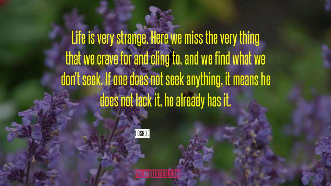 Violet Strange quotes by Osho