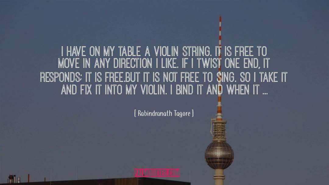 Violin quotes by Rabindranath Tagore